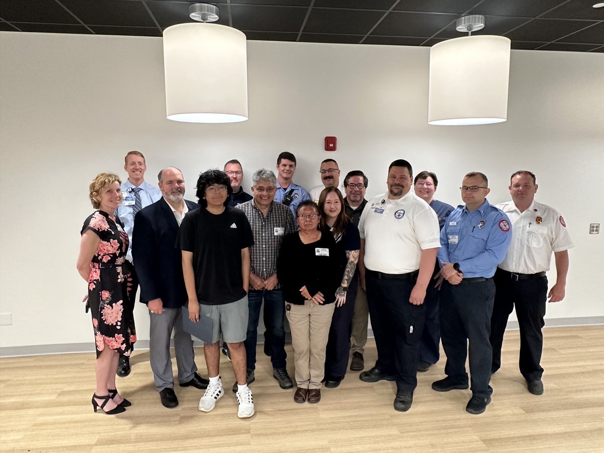 CACC EMT student Adrian Tovar-Yampara took quick action when he saw his father had collapsed. Using his skills from EMR, he was able to perform CPR until help arrived. Today, we welcomed Boone Health and the Columbia Fire Dept. to honor Adrian for his effort. #caccbest #cpsbest