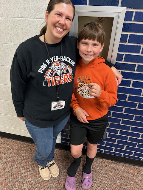 Wow! Eli has locked in the last couple months and has shown outstanding growth in reading AND math. His recent assessments results show amazing improvement. We made a #goodnewscalloftheday (visit) to mom. #PRBTigers