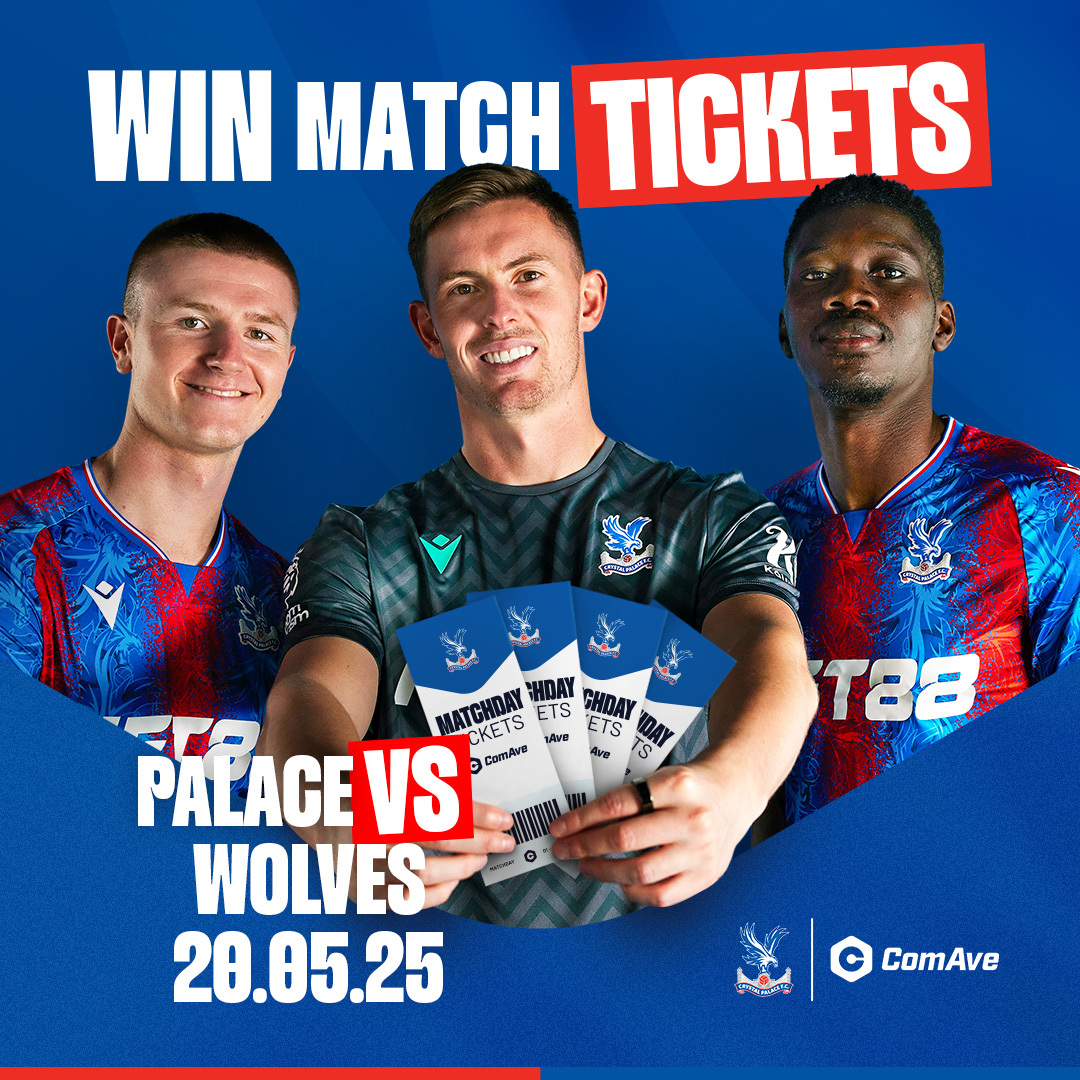 United to Win (@comave_official) on Twitter photo 🔥 Exciting Home Game of the Season: Win Tickets for Crystal Palace vs. Wolves! 🏟️✨
Celebrate the last home match of the season at Selhurst Park with tickets for you and a friend. Don’t miss this special occasion!
>Follow <a href="/ComAve_Official/">ComAve - United to Win</a>
>Tag a friend in the comments!
🎯 🔥 Exciting Home Game of the Season: Win Tickets for Crystal Palace vs. Wolves! 🏟️✨
Celebrate the last home match of the season at Selhurst Park with tickets for you and a friend. Don’t miss this special occasion!
>Follow <a href="/ComAve_Official/">ComAve - United to Win</a>
>Tag a friend in the comments!
🎯