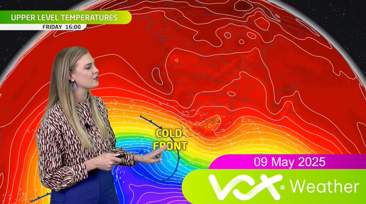 09 May 2025| Vox Weather Forecast

🌬️ A strong cold front brings COLD, WET &amp; WINDY weather to the Cape this weekend

⚠️SAWS WARNINGS:
🟡Yellow L4: Winds between Table - &amp; Plettenberg Bay

🔥FIRE DANGER in parts of the Cape

Forecast: youtu.be/FDQkmREtFGM

#voxweather