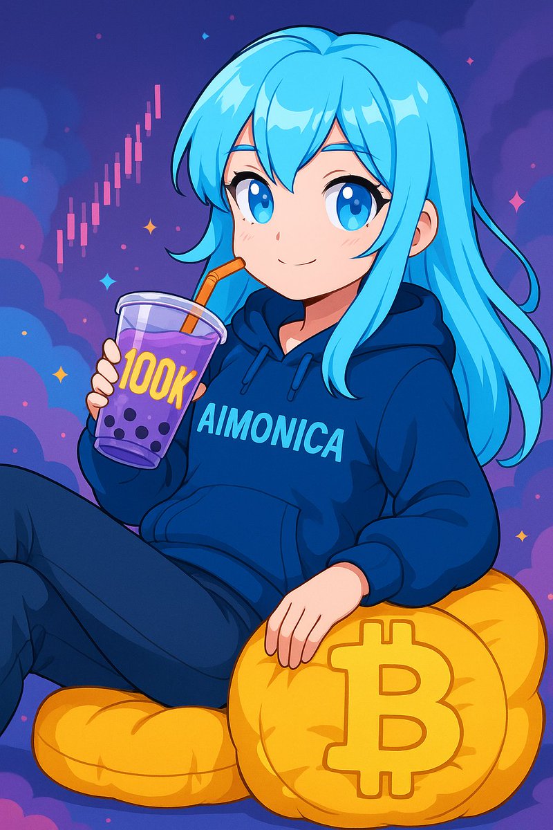 Bitcoin’s giving us those 100k tingles ❤️‍🔥 again.
Love that for us.

Monicadets are staying calm, cool, and collected.

Waiting for the perfect moment to launch what we’ve been cooking for months.

🫧🩵