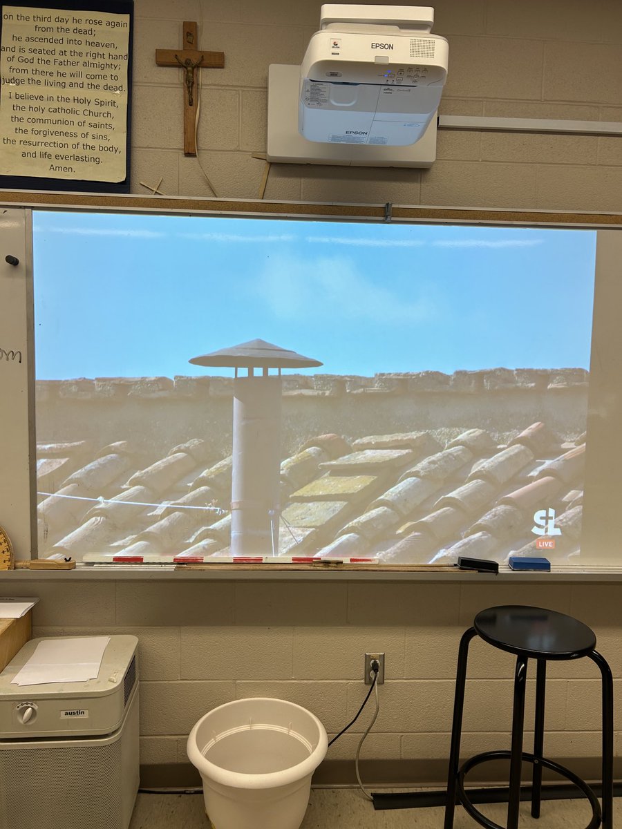 Patiently waiting for the smoke! Come Holy Spirit.