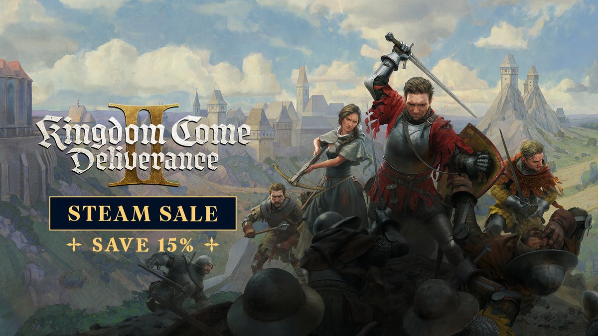 Kingdom Come: Deliverance II (@kingdomcomerpg) on Twitter photo #KCD2 is on sale on Steam for the very first time!
Save 15% on the base game or Gold Edition - offer ends May 15. #KCD2 is on sale on Steam for the very first time!
Save 15% on the base game or Gold Edition - offer ends May 15.