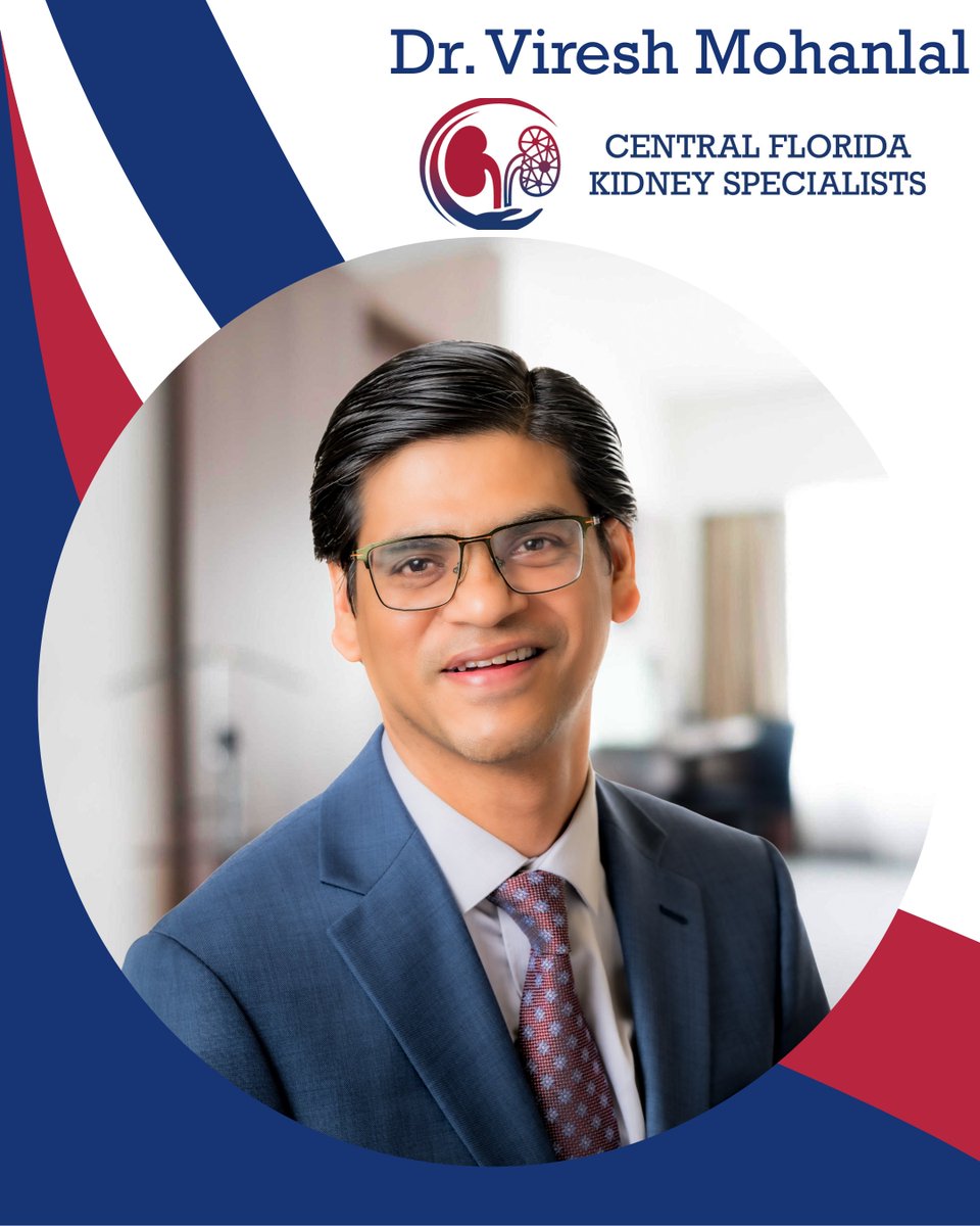 CFLKidneyS's tweet photo. 🌟 Physician Spotlight: Dr. Viresh Mohanlal, M.D.
Board certified Nephrologist • Specialist in Clinical Hypertension (since 2012)
Serving Central Florida since 2001
Practicing at Oakwater • Dr. Phillips • Celebration
#CFLKS #CentralFloridaKidneySpecialists https://t.co/MPt5w300oF