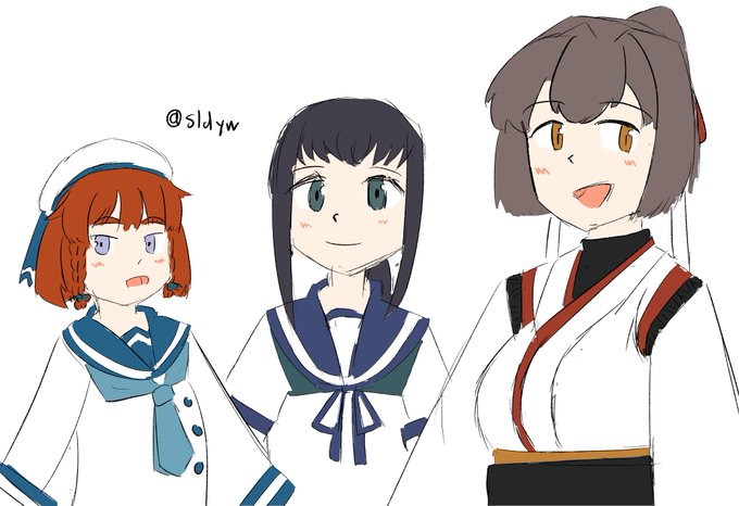 流石に3人を1時間未満で描くのは厳しかったですorz
択捉、伊勢、吹雪
#艦これ版深夜の真剣お絵描き60分一本勝負 
#艦これ版真剣お絵描き60分一本勝負_20250508 