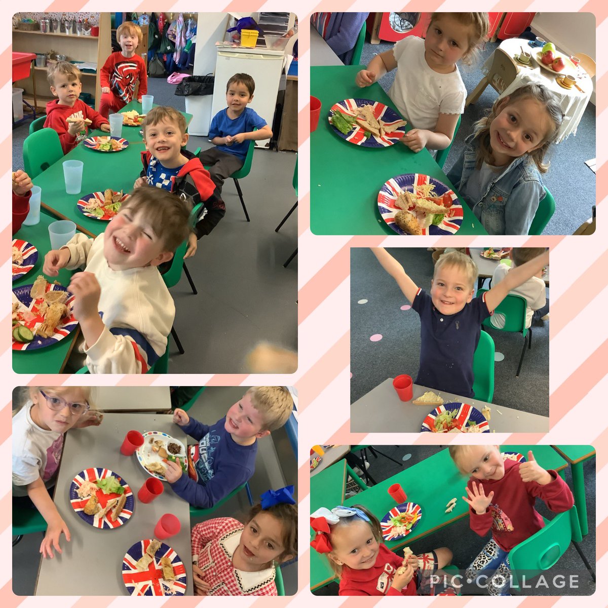 Miss Tarry’s class enjoyed an indoor street party to celebrate VE Day! The children loved listening to music from the 1940s during their special lunch, sang some traditional British songs and took part in a two minute silence 🇬🇧8️⃣0️⃣🇬🇧