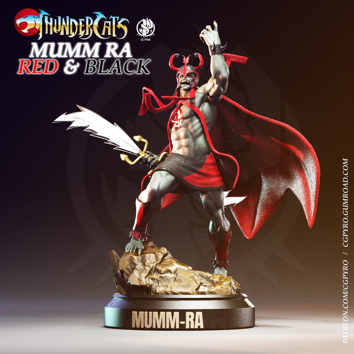 cg_pyro's tweet photo. My design #Mummra for #3dprinting stl files, get in my page and seee my collection for #thundercats complete https://t.co/LLWHsJMmUZ

THanks for youir support! https://t.co/RgNbdJbmTI