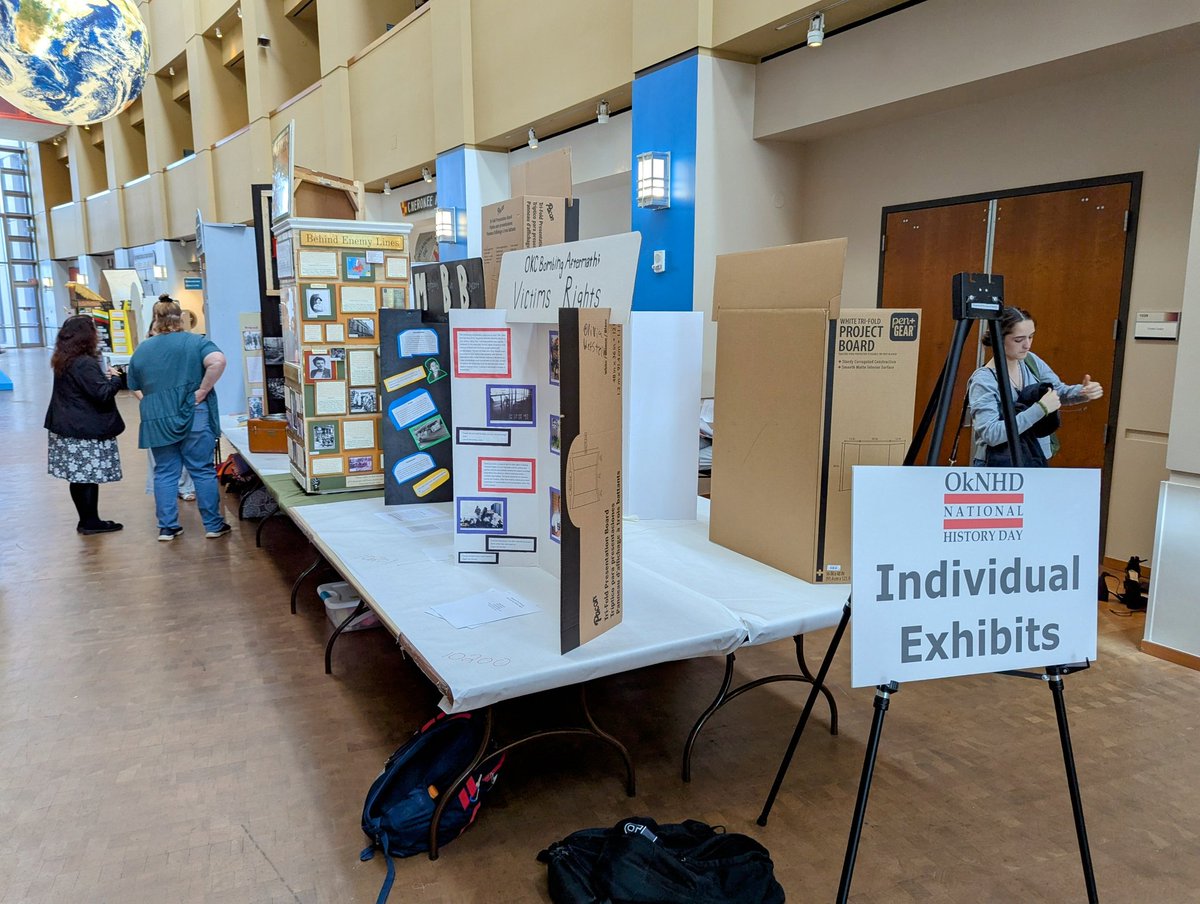 The state competition for National History Day is happening today at the Oklahoma History Center! I'm proud of my son who has worked very hard on his exhibit about Japanese internment camps during WWII since last fall.