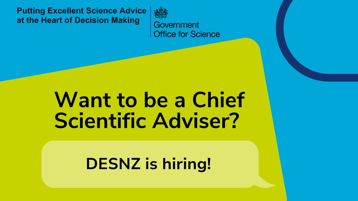 Government Office for Science (@uksciencechief) on Twitter photo The <a href="/energygovuk/">Department for Energy Security and Net Zero</a> is looking for a new Chief Scientific Adviser to lead on science advice for the department.
Find out more and apply here by 29 May: saxbam.com/appointment/de… The <a href="/energygovuk/">Department for Energy Security and Net Zero</a> is looking for a new Chief Scientific Adviser to lead on science advice for the department.
Find out more and apply here by 29 May: saxbam.com/appointment/de…
