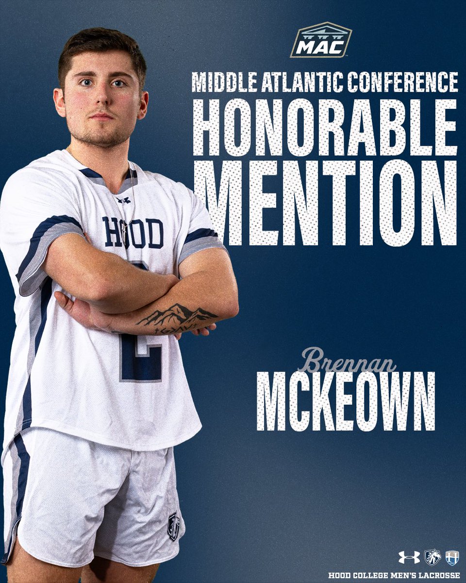 🚨ALL-MAC COMMONWEALTH🚨

Junior Defender Brennan McKeown earns All-Conference honors in Men’s Lacrosse!!!

🥍🔥🥍🔥🥍🔥

#ChampionMentality #BringYourBest #MAClax #d3lax 
<a href="/gomacsports/">MAC</a> <a href="/Hood_MLax/">Hood Men’s Lacrosse</a>