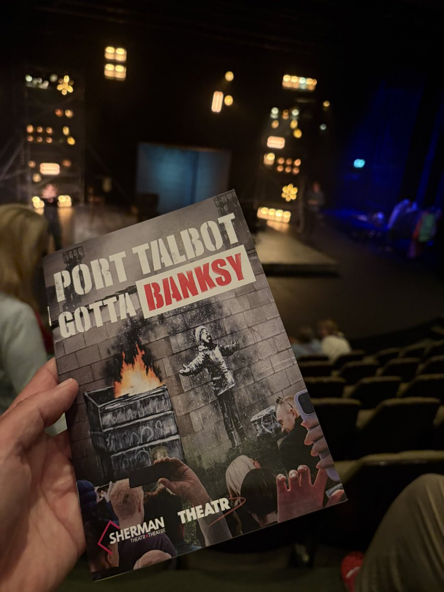 Andy Weltch (@aweltch) on Twitter photo I very much enjoyed Port Talbot Gotta Banksy at <a href="/ShermanTheatre/">Sherman Theatre / Theatr y Sherman</a> last night. It’s on until Saturday and then visits Port Talbot, Swansea, Milford Haven, and Wrexham. #theatre I very much enjoyed Port Talbot Gotta Banksy at <a href="/ShermanTheatre/">Sherman Theatre / Theatr y Sherman</a> last night. It’s on until Saturday and then visits Port Talbot, Swansea, Milford Haven, and Wrexham. #theatre