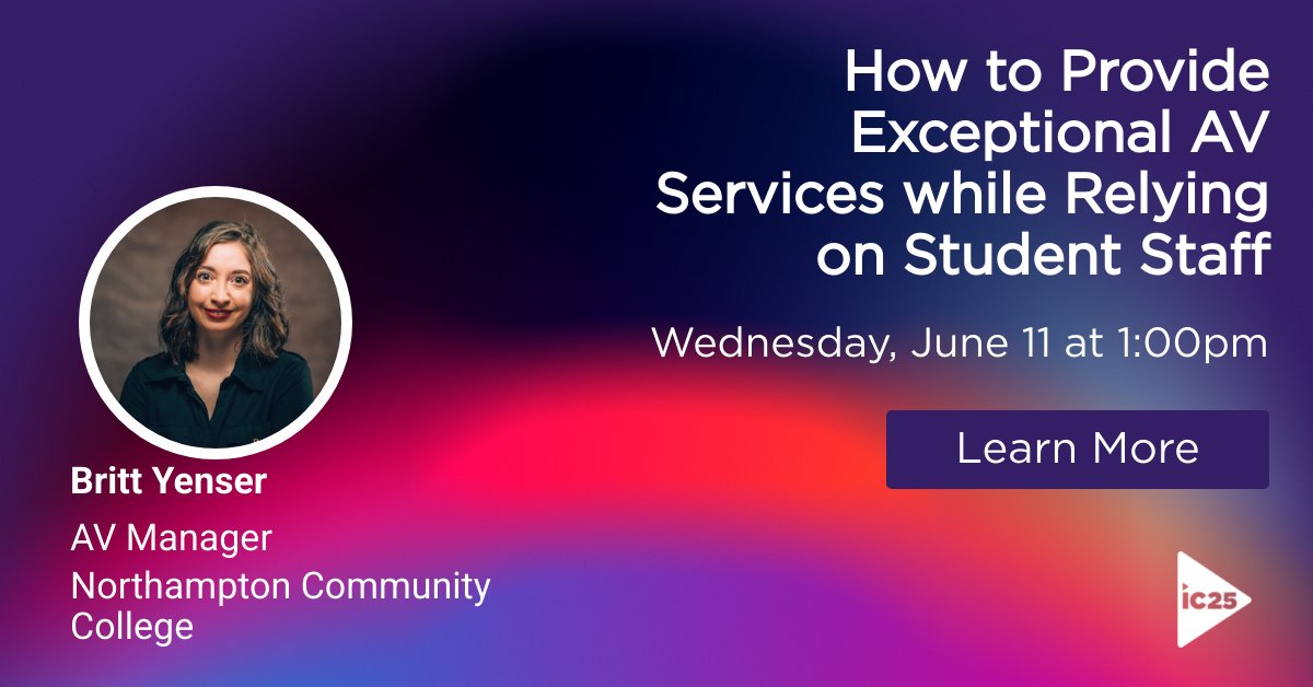 I'll be speaking at #infocomm in June! Use VIP code SPEAKER to get a free exhibit hall pass and sign up to attend my session!  invt.io/1txbs76aggj 
#AVTweeps #Infocomm25