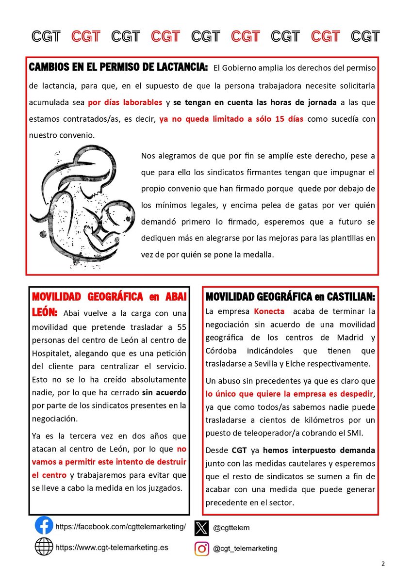 🔴⚫ Boletín emprecari@ de la CGT de mayo.