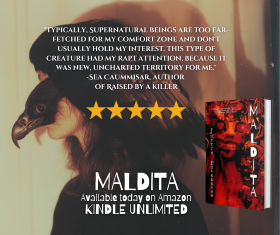 JustinFulkerson's tweet image. A heart-breaking collision course steeped in Mexican folklore and terror. Pick up a copy for MALDITA today! The reviews don't lie. #horror
amazon.com/dp/B0DKDBNC8S