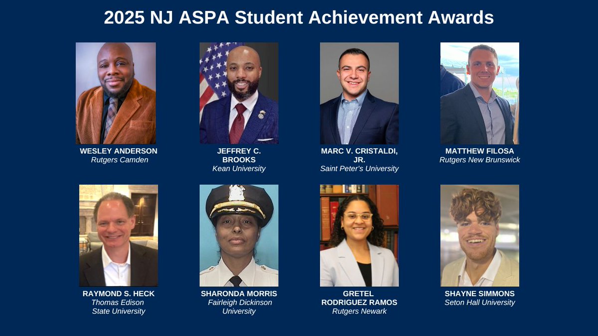 Today is the day! #PSRW2025
Our Annual Public Service Awards Ceremony. Networking 3:30, program 4:30
Thanks <a href="/blousteinschool/">Bloustein School</a> for hosting. Congrats to student awardees. <a href="/RutgersSPAA/">Rutgers SPAA</a> <a href="/RUCamdenMPA/">Rutgers Camden MPA</a> <a href="/saintpetersuniv/">Saint Peter's Univ.</a> <a href="/SetonHall/">Seton Hall</a> <a href="/KeanUniversity/">Kean University</a> <a href="/tesu_edu/">Thomas Edison State University</a> <a href="/FDUWhatsNew/">Fairleigh Dickinson University</a> <a href="/fdu/">اضوى الحربي.</a> <a href="/ASPANational/">ASPA National</a>