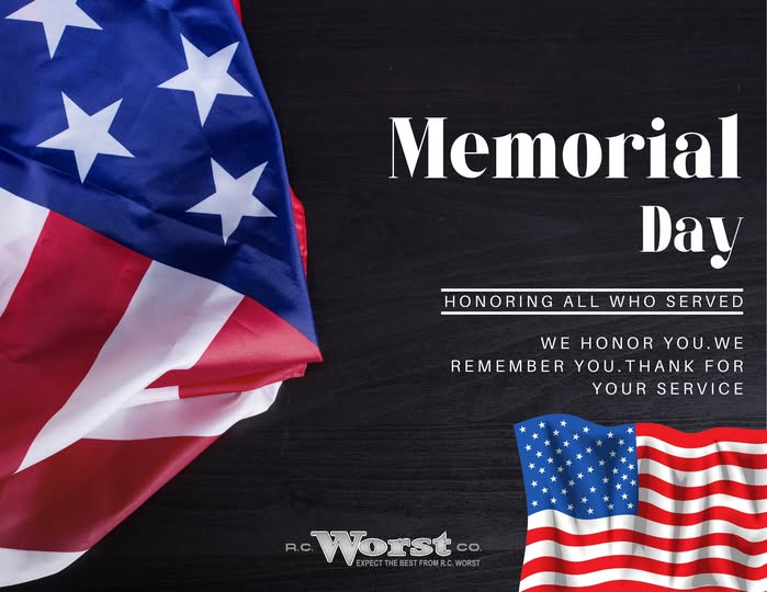 Happy Memorial Day! Thank you to all who served and sacrificed. #MemorialDay