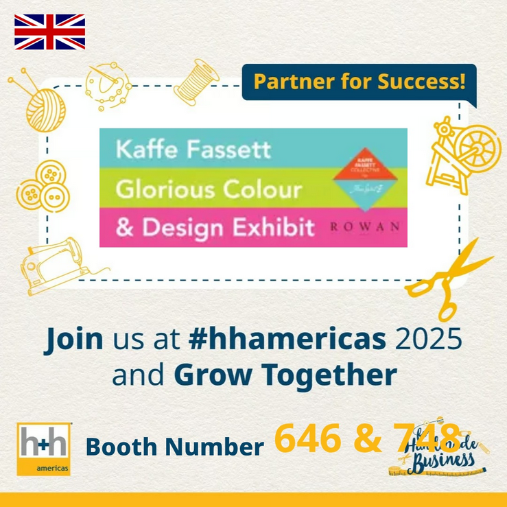 Kaffe Fassett Glorious Colour &amp; Design
<a href="/hhamericas/">h+h americas</a> Trade Show - 7- 9th May 2025
.
One of a kind, special exhibit with Kaffe &amp; Brandon, hosting in-person tours!
Registration - hh-americas.com