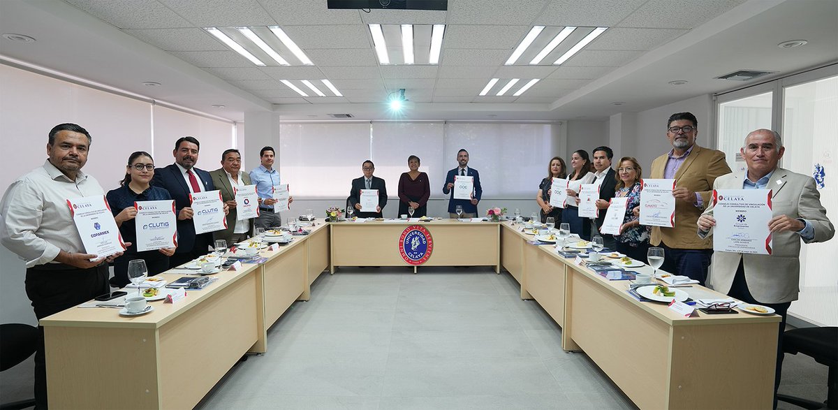 Se realizó la instalación Consejo Consultivo de Vinculación de la Universidad de Celaya, integrado por AEC, AECI, AMEXME, CANACINTRA, CCE, CÍRCULO DE EMPRESARIOS, CLAUGTO, CLUTIG y COPARMEX.
udec.edu.mx/instalacion-de…