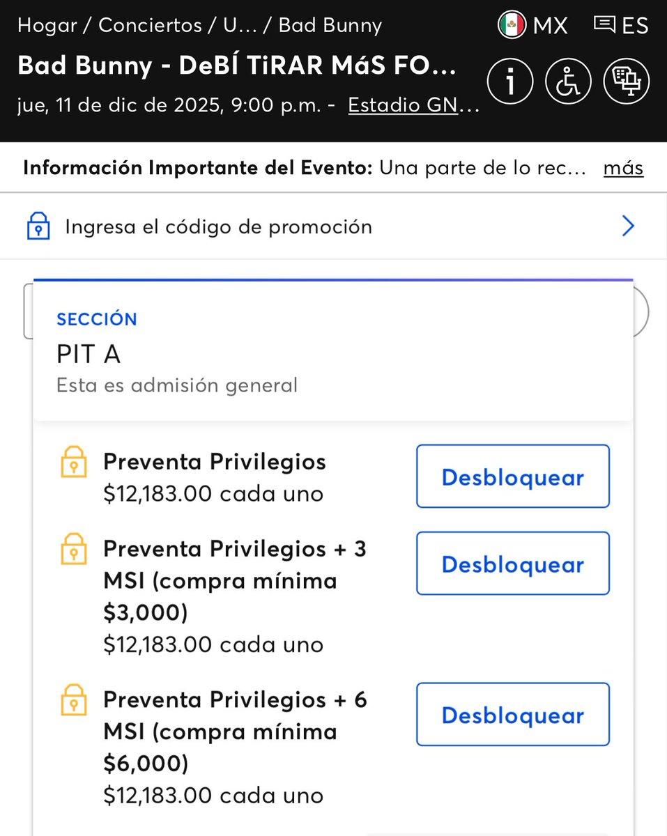 Tickets MX tweet media