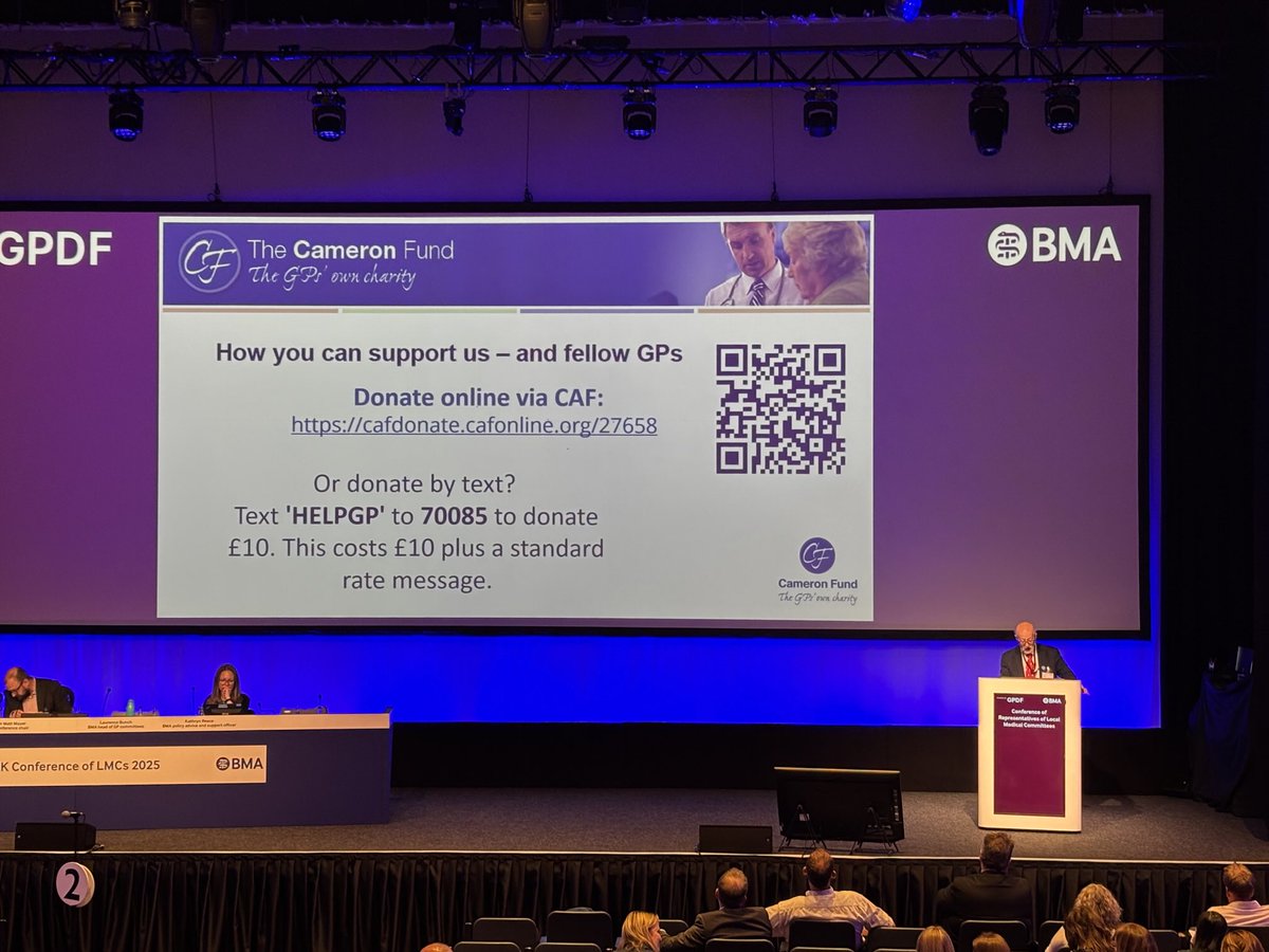 Dr Iain Kennedy (@driainkennedy) on Twitter photo GPs: #UKLMC2025 <a href="/BMA_GP/">General Practice</a>
Please consider donating to <a href="/TheCameronFund/">The Cameron Fund</a>
Helping GPs and their families in times of need - it could be you or me.
Dr Rob Barnett has made it easy for you ⬇️⬇️⬇️ GPs: #UKLMC2025 <a href="/BMA_GP/">General Practice</a>
Please consider donating to <a href="/TheCameronFund/">The Cameron Fund</a>
Helping GPs and their families in times of need - it could be you or me.
Dr Rob Barnett has made it easy for you ⬇️⬇️⬇️