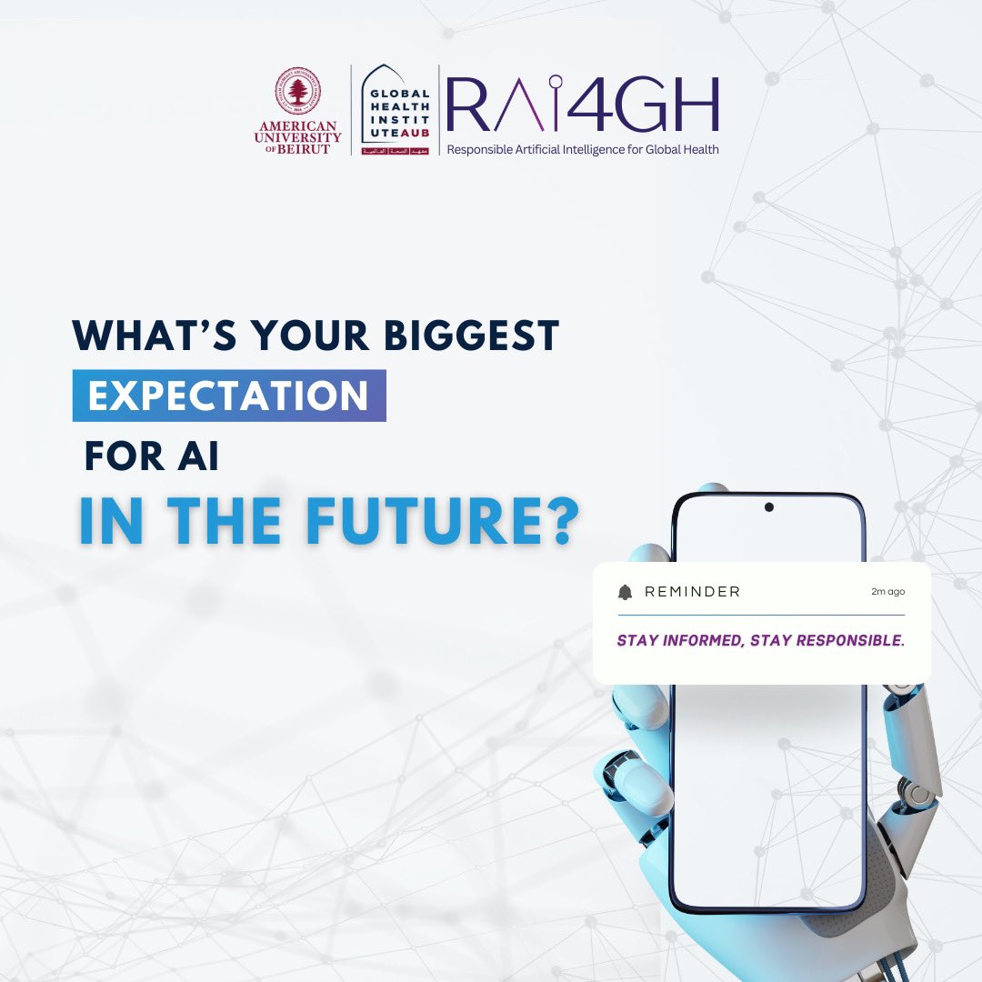 As part of our #AI and Health Facts series, we’re exploring the journey of AI! 📲
 
Today, Artificial Intelligence (AI) is driving major change in the health sector, from transforming education to advancing healthcare systems. 
But with great power comes great responsibility.
✅