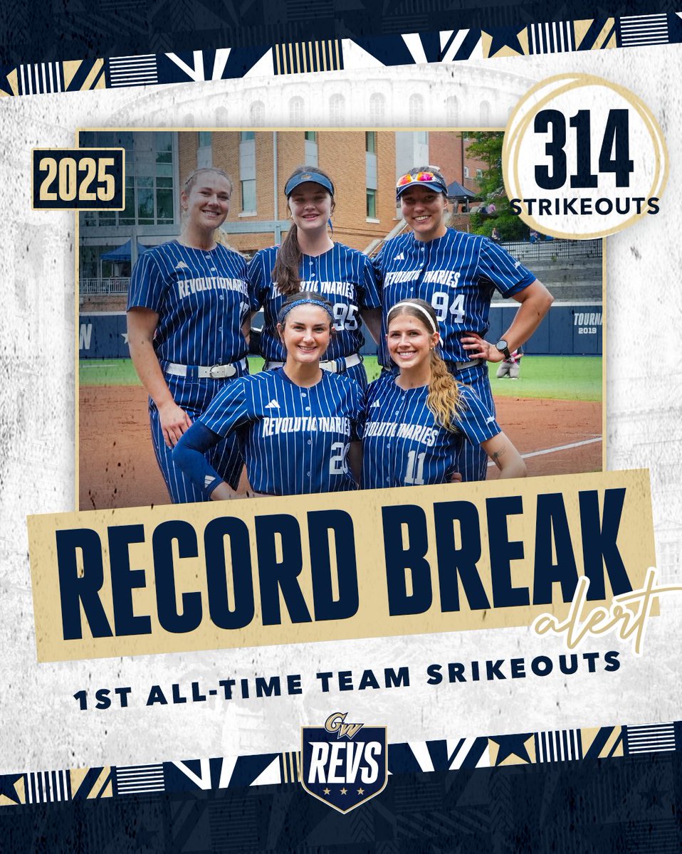 RECORD BREAKERS! 

With Reed's second strikeout today, the 2025 pitching staff has broken the program record for most strikeouts in a season!

#RaiseHigh | #Together