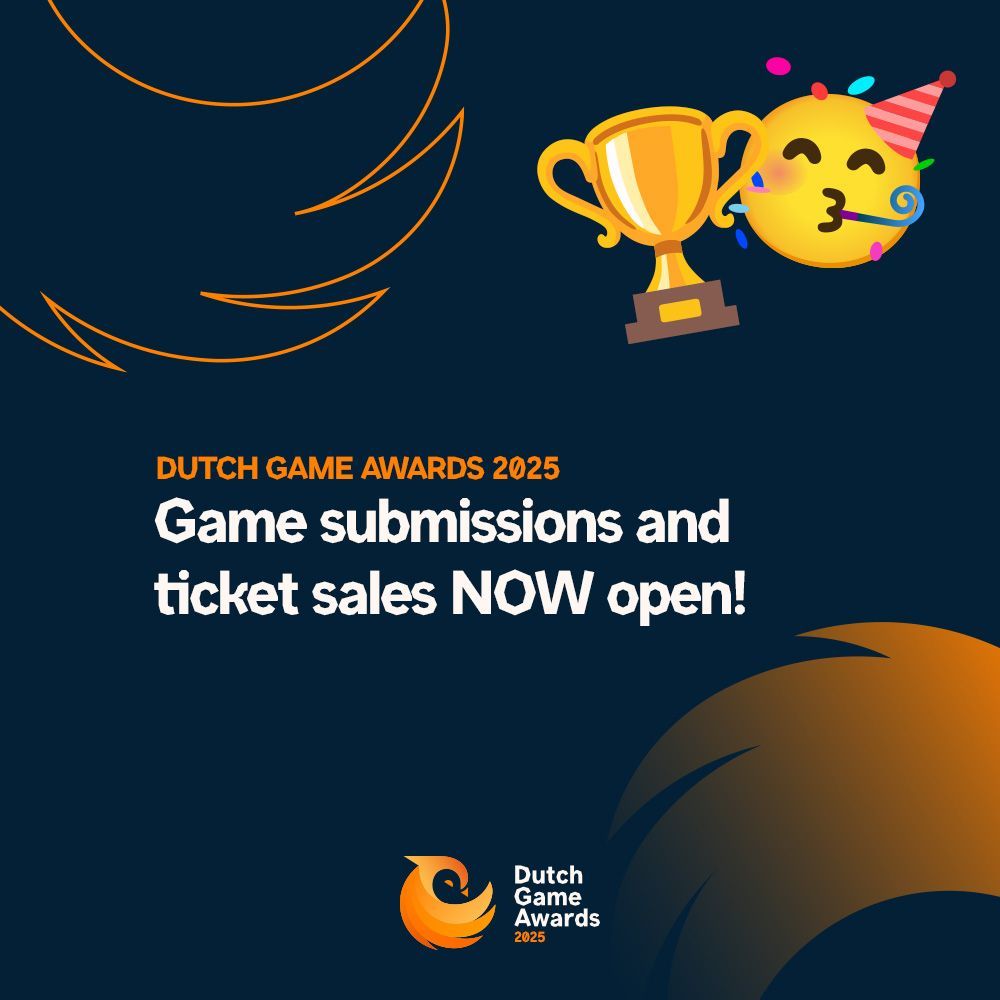 🇳🇱🏆 The Award show takes place on Dec 3rd in Breda this year! 🎮 Submissions &amp; tickets are now open! This year: no game submission fee, just buy a ticket and submit for free 😄 Find all details on dutchgameawards.nl! #dutchgameawards #dutchgames #DGA #DutchGamesIndustry