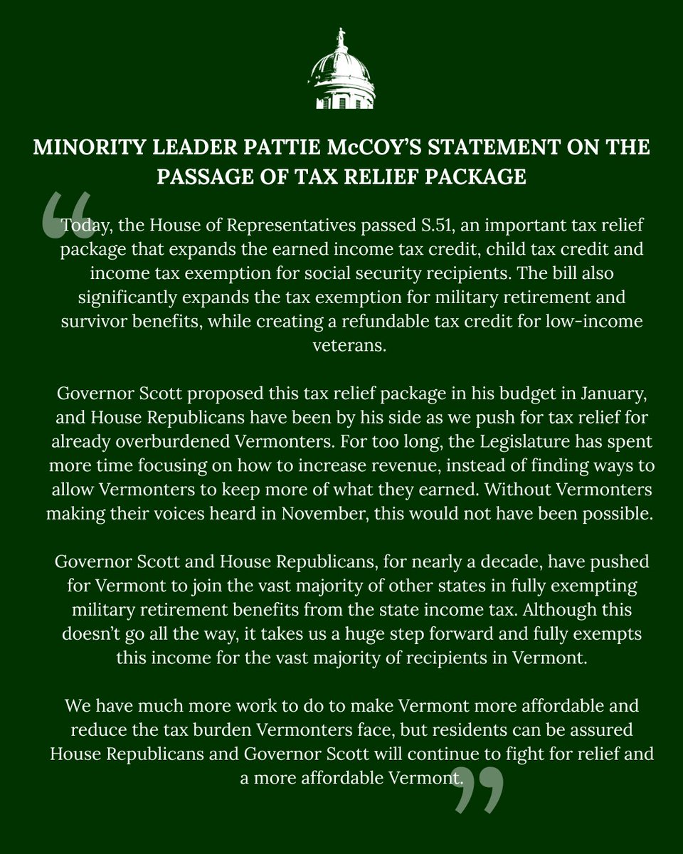 Vermont House GOP tweet media