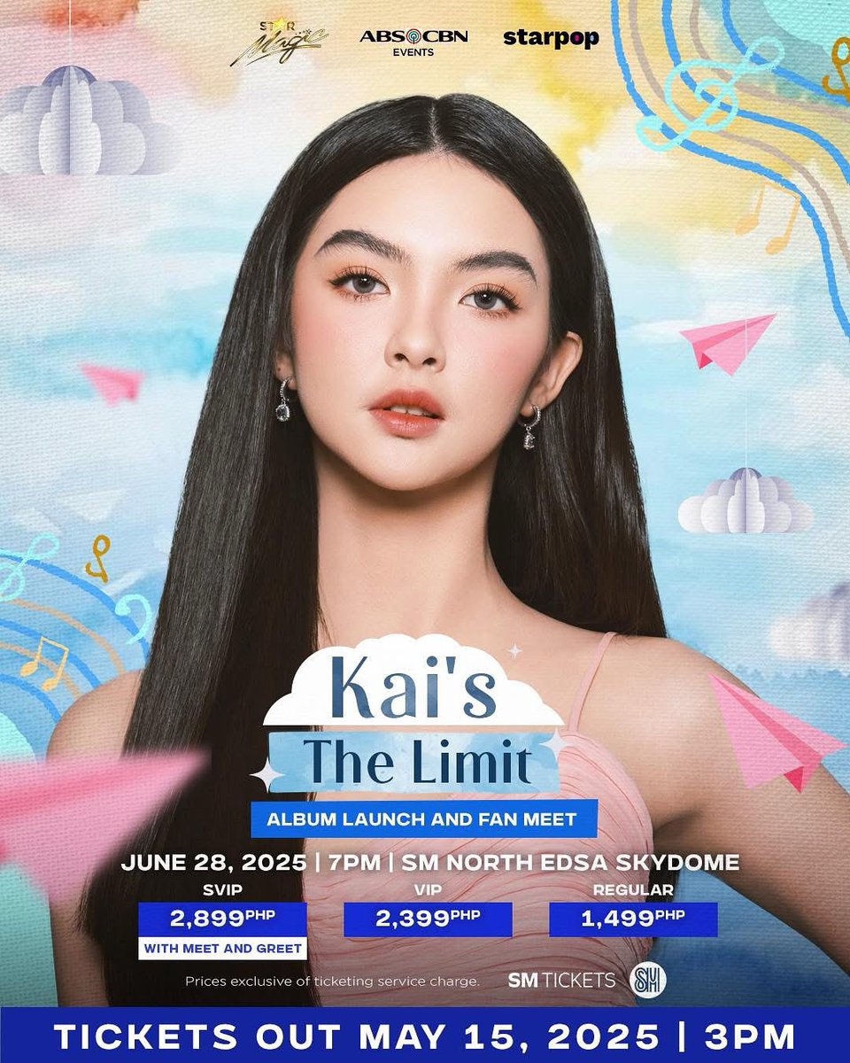 OneMusicPH's tweet photo. @kakaimontinolaa Kai’s the Limit Album Launch &amp; Fan Meet. June28, SkyDome, #ABSCBNEvents, @starmagicphils, @StarPopPH #ABSCBNMusic https://t.co/uencYcPngZ