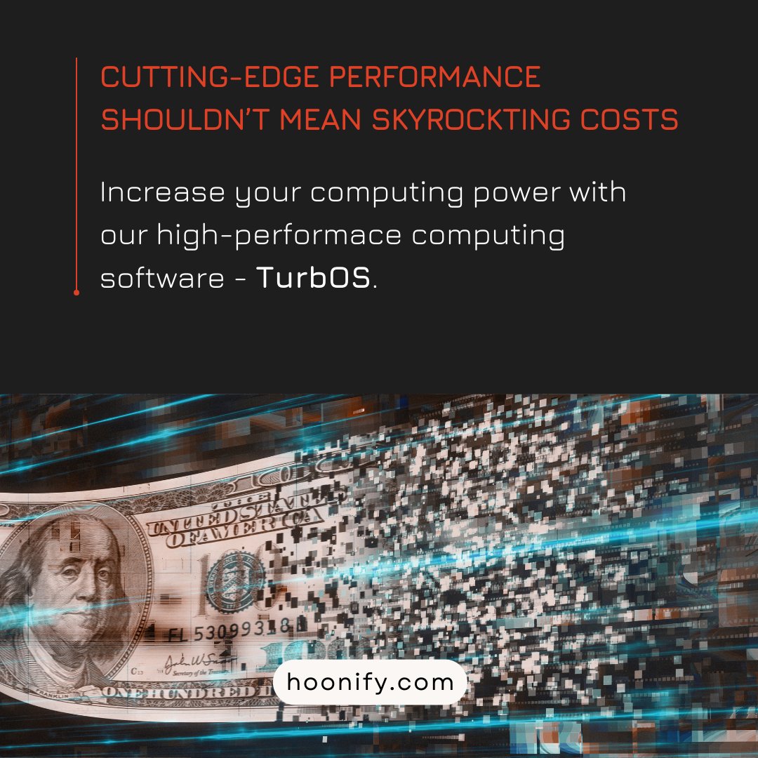 hoonify_tech's tweet image. Reduce total cost of ownership (TCO) while scaling compute performance.
hubs.la/Q03lrhFH0
#TurbOS increases hardware utilization, reduces idle resources, &amp;amp; optimizes compute scheduling-delivering more #HPC power without requiring extra infrastructure.#Hoonify #HoonifyTech