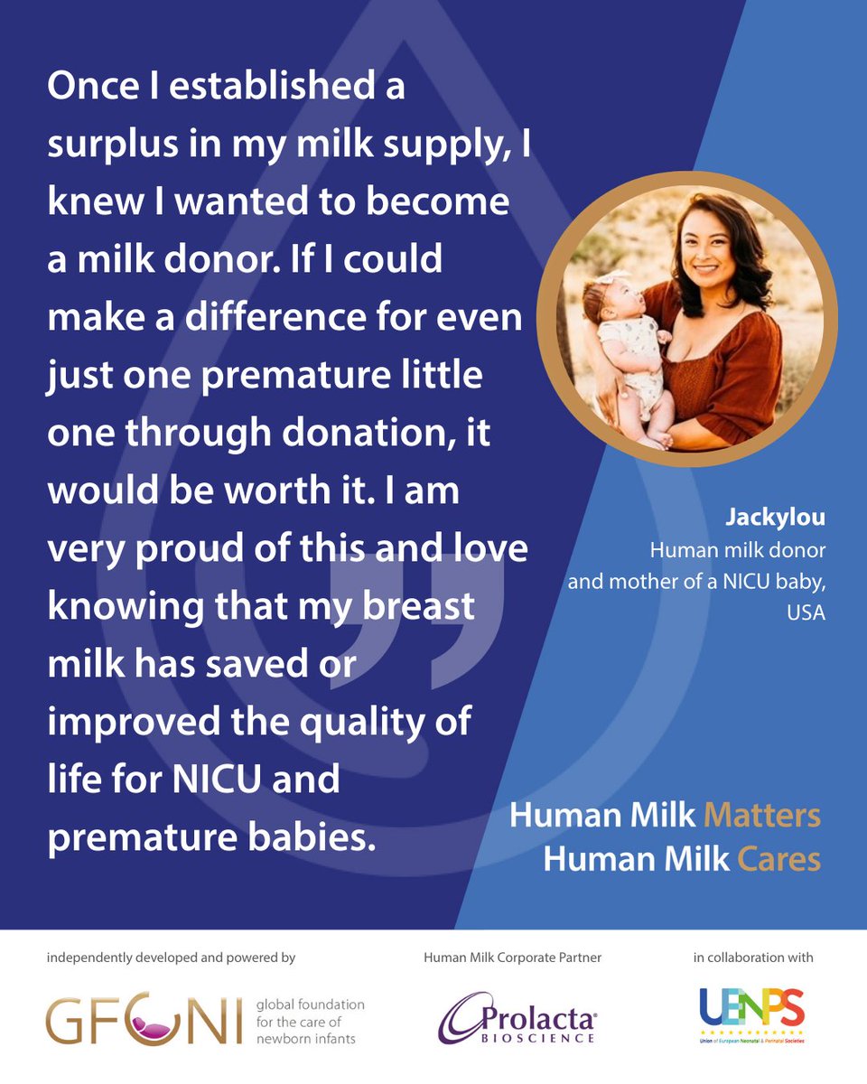 Donor milk saves lives. 🤱 When babies are born too early or too sick, and mom’s milk isn’t available, donor milk is the next best option. Jackylou’s milk helped not only her own NICU baby but others too.💖 #Preemie
More: bit.ly/hmmgfcni