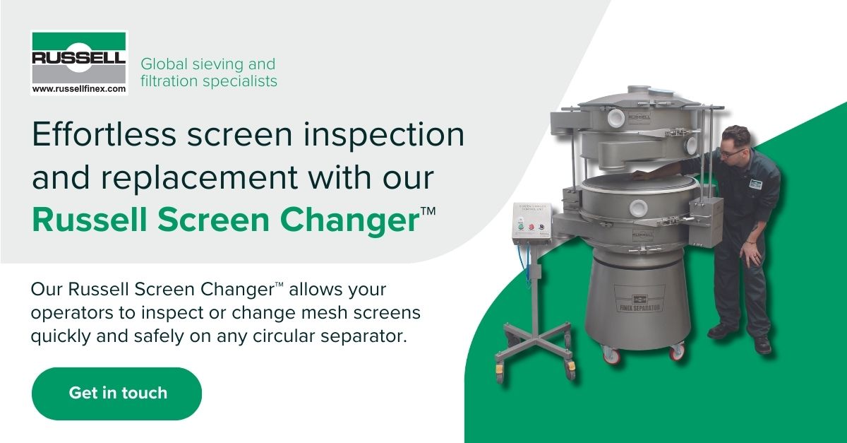 The Russell Screen Changer™ is an award-winning screen deck lifting device that gives you comfortable access to your separator screen requiring inspection or replacement.

russellfinex.com/en/after-sales…