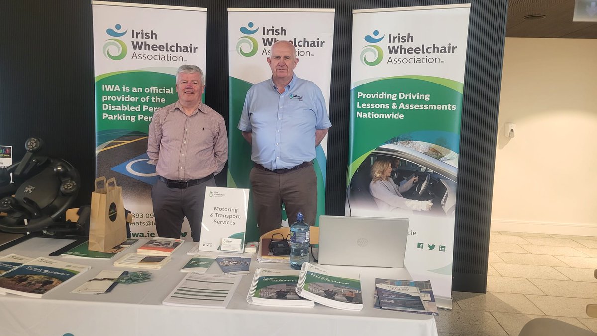 IWA represented at the #DisabiltyShow by Barry and Tony from our Motoring and Transport Services. 
#learnhowtodrive #independence #IWAMAATS