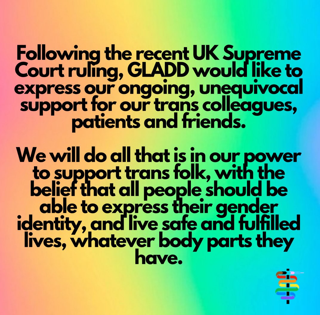 The Association of LGBTQ+ Doctors & Dentists (@gladduk) on Twitter photo 