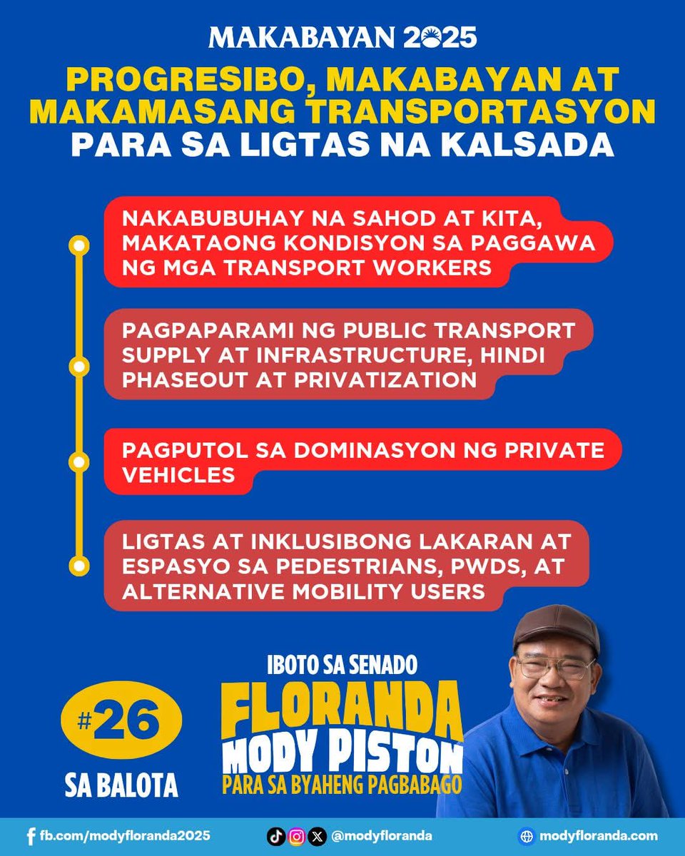 Mody Floranda, Transport Leader tweet media