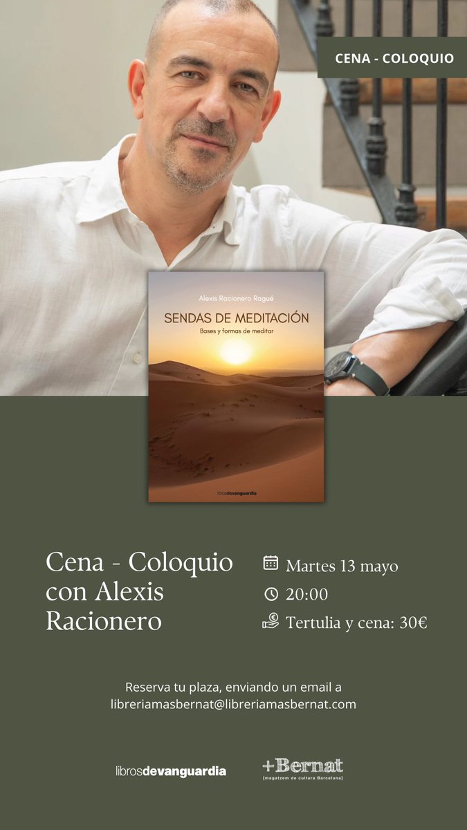 Apúntate, cena-coloquio con <a href="/AlexisRacionero/">AlexisRacionero</a> <a href="/LaVanguardia/">La Vanguardia</a> @librosdevanguardia