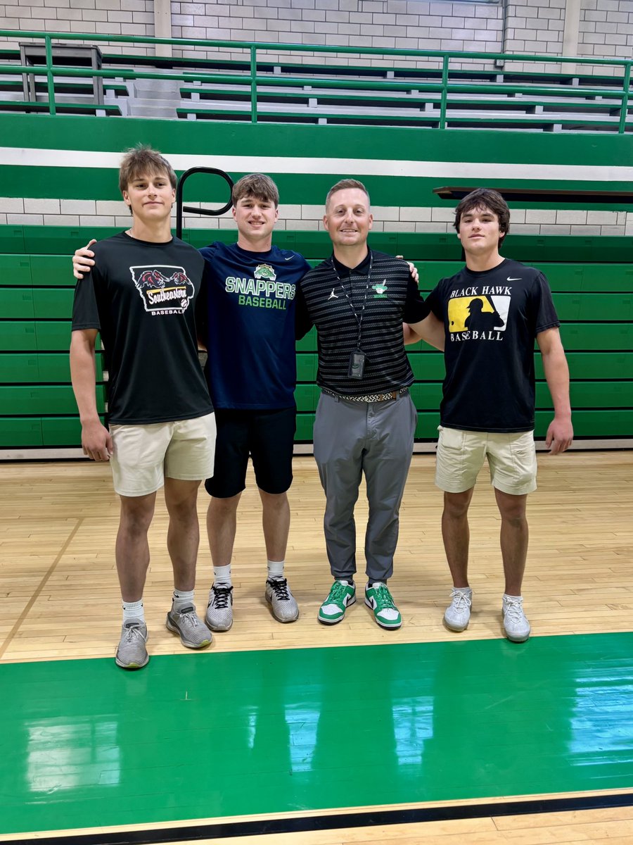 Thomas Smith (@coachtsmith2) on Twitter photo Congrats to our 3 SRs signing to play baseball at the next level!
<a href="/AwbreyGavin/">Gavin Awbrey</a> - Southeastern CC
<a href="/BuchenNolan/">Nolan Buchen</a> - Spoon River College
<a href="/KusterCael/">Cael kuster</a> - Black Hawk College
So proud of you guys!
#Team75
#LoadTheWagon ⚾️ Congrats to our 3 SRs signing to play baseball at the next level!
<a href="/AwbreyGavin/">Gavin Awbrey</a> - Southeastern CC
<a href="/BuchenNolan/">Nolan Buchen</a> - Spoon River College
<a href="/KusterCael/">Cael kuster</a> - Black Hawk College
So proud of you guys!
#Team75
#LoadTheWagon ⚾️