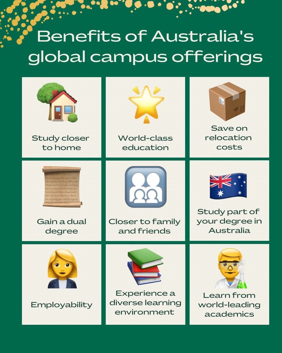 澳洲是最受台灣學生青睞的 #留遊學 目的地之一。 我們全球頂尖大學提供了更彈性、更靈活的安排，讓更多人能享受🇦🇺 世界級教育的洗禮，包括提供線上課程、雙聯學位，以及直接在台灣修習澳洲課程內容。探索 @StudyAuOfficial 全球校園計畫，並解鎖 #澳洲教育 的多元機會：studyaustralia.gov.au/en/tools-and-r…