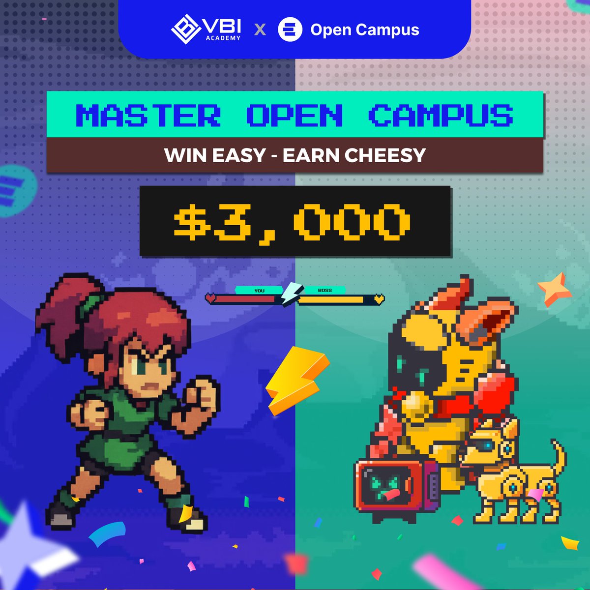 vbi_academy's tweet image. Wanna learn Web3 without the boring stuff? 🚀
🎯 Just skim quick lessons, play a few quizzes, claim NFTs — and boom, you're in the race for $3000 prizes!
✅ No experience needed
✅ Takes just minutes each week
✅ Invite friends = win more
Join now — it’s seriously that easy 😉…