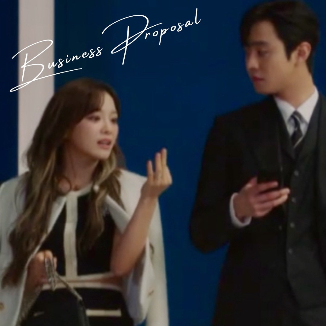 #BusinessProposal 💐
#AhnHyoSeop #KimSeJeong
The first day he and she met🦋