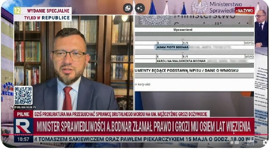 Dlatego powtarzam, chyba po raz setny, żaden, ale to żaden szanujący się człowiek nie powinien chodzić do tej ruskiej szczujni!!
Dziś był ten pan, przepraszam ale nie pamiętam nazwiska i gęsto musiał się tłumaczyć. 
Oni powinni za te wszystkie kłamstwa już dawno wyłączeni.