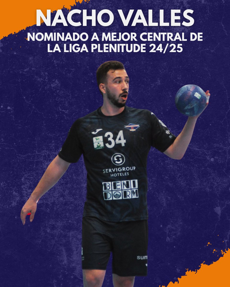🔝✨ <a href="/nachovalles_14/">Nacho.</a>  ha sido nominado como mejor Central de la temporada 24/25 en la #LigaPlenitude! 🧙‍♂️🔥

¡Es hora de apoyar a nuestro mago! 🪄
🗳️ VOTA por él en el canal de WhatsApp de <a href="/ASOBAL/">Liga Plenitude</a>