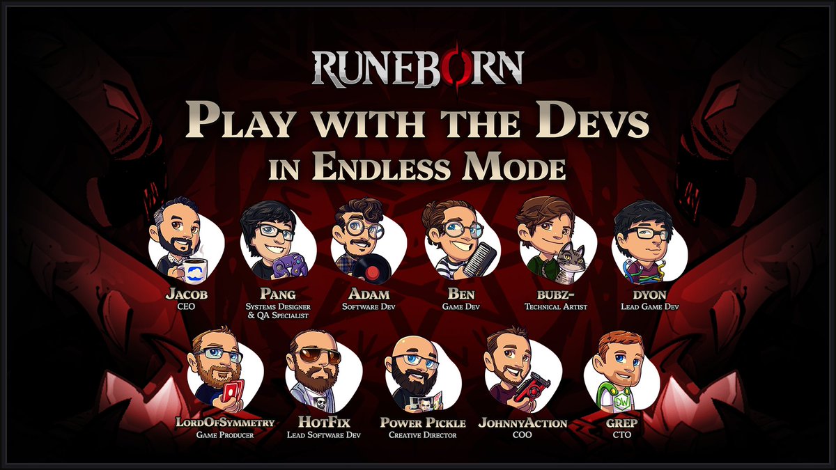 Hang out with us this Friday for another Play With The Devs session! 🎮

We’ll be showing off the new Endless Mode, updated tooltips, and some fresh trinket art. 🎭

Catch us on Discord at 2 PM EST! bit.ly/runeborndiscord

#indiegame #gamedev #gamenight #roguelike