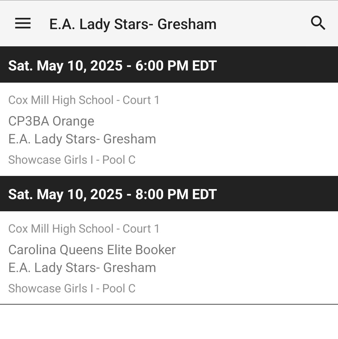 Back at it this weekend.
<a href="/EALadyStars1/">E.A. Lady Stars</a> <a href="/LBI_Carolina/">Coach Wright</a>