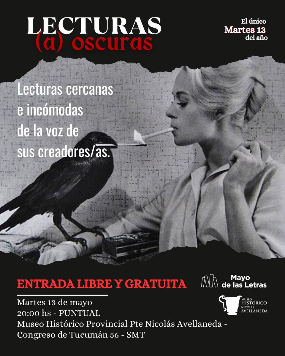 BurbujalSol's tweet photo. Sabías que este año hay solo UN MARTES 13? Nos juntamos a leer y escuchar relatos dónde lo oscuro, lo siniestro y la desgracia se juntan en un mismo patio. 
Leen: Daniela Escobar, Mónica Luna, Laura Costa, Gonzalo Salvatierra, Majo Bovi y Sol Osorio 
Martes 13 de mayo
20:00 - SMT https://t.co/8oxuT2wdWl