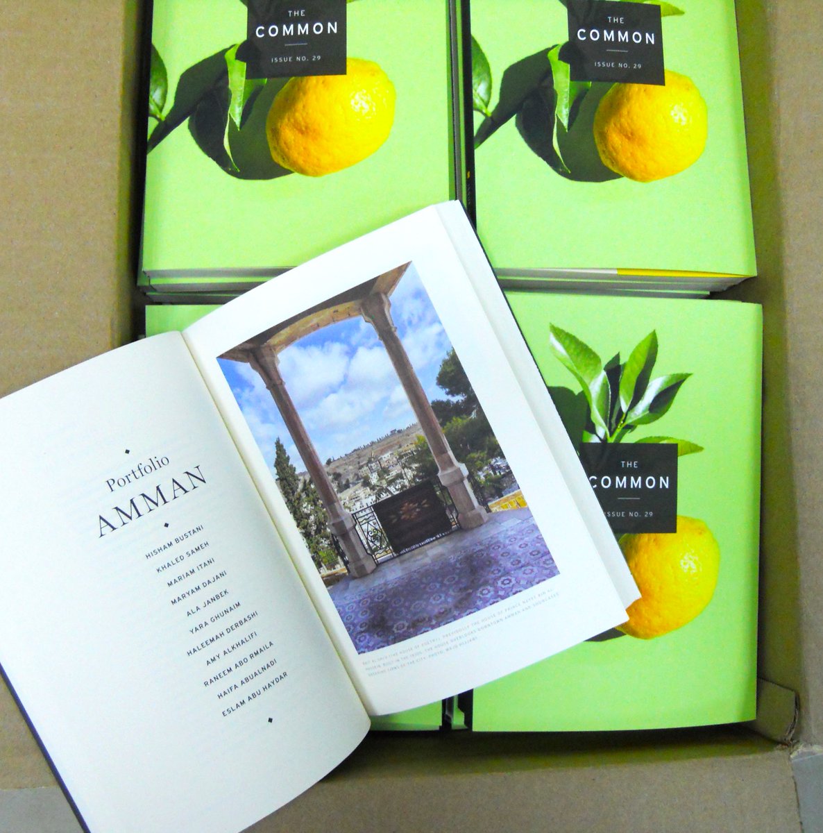 Hisham Bustani هشام البستاني (@h_bustani) on Twitter photo The special issue of <a href="/commonmag/">The Common</a> featuring Amman has arrived in Amman! Curating it was a pleasure: a personal intro, contributions from 15 Ammani writers & photographers + 1 Ammani & 3 non-Ammani translators! Free access but do buy the beautiful print copy: thecommononline.org/issues/issue-2… The special issue of <a href="/commonmag/">The Common</a> featuring Amman has arrived in Amman! Curating it was a pleasure: a personal intro, contributions from 15 Ammani writers & photographers + 1 Ammani & 3 non-Ammani translators! Free access but do buy the beautiful print copy: thecommononline.org/issues/issue-2…