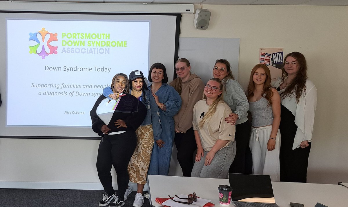 Alice Osborne ๐ (@alice0sborne) on Twitter photo Wonderful to meet <a href="/_UoW/">University of Winchester</a> BSc Social Work students this morning to explore <a href="/PortsmouthDSA/">Portsmouth Down Syndrome Association ๐</a> #DownSyndromeToday session, supporting individuals with Down Syndrome and families and the interface with #Law including the #DownSyndromeAct.
#Downsyndrome #Charity #SocialWork Wonderful to meet <a href="/_UoW/">University of Winchester</a> BSc Social Work students this morning to explore <a href="/PortsmouthDSA/">Portsmouth Down Syndrome Association ๐</a> #DownSyndromeToday session, supporting individuals with Down Syndrome and families and the interface with #Law including the #DownSyndromeAct.
#Downsyndrome #Charity #SocialWork