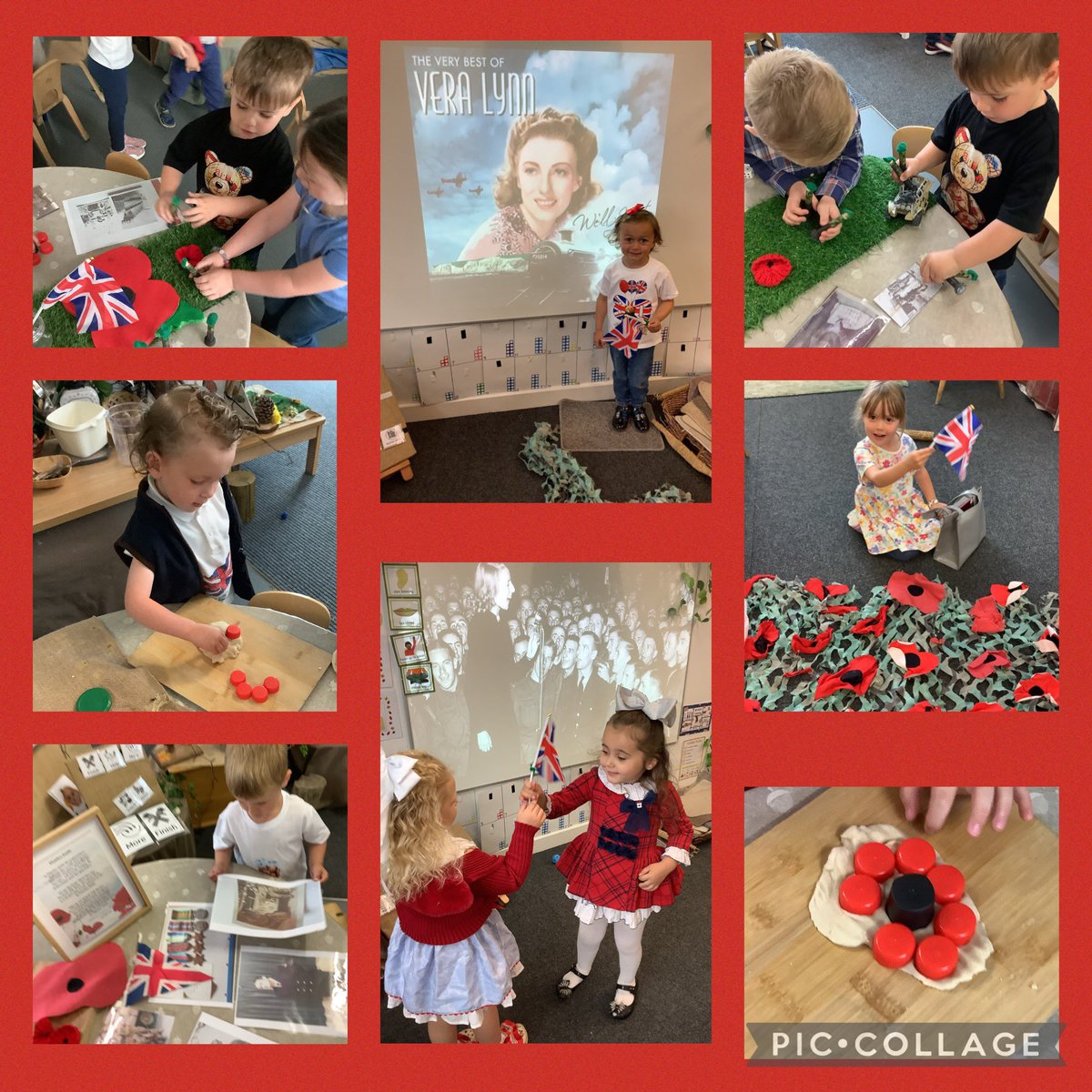 We have enjoyed celebrating VE Day today in Nursery! We have made poppies, danced to songs from WW2 and enjoyed looking at pictures of people who served in the forces for our country. 🇬🇧