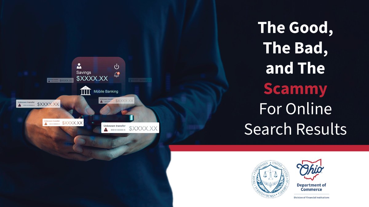Think you can trust all search results? Think again.  Scammers can use online search results to mislead you. Learn more about how search results can be manipulated by scammers and what you can do to stay safe in this resource from the #FTC 👉 bit.ly/3GGo6Ox