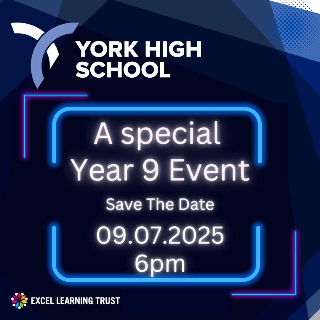 📢 Save the Date 📢

A Special Year 9 Event is being planned for Wednesday 9th July.
More details to come, but for now make sure you "Save The Date"!